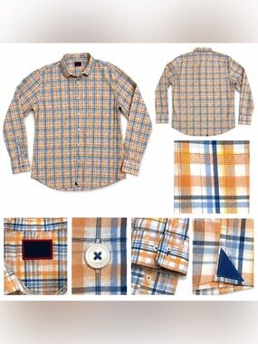 UNTUCKit Abrusco-WF Plaid Button Down Shirt Men’s XXL Slim Fit Wrinkle Free